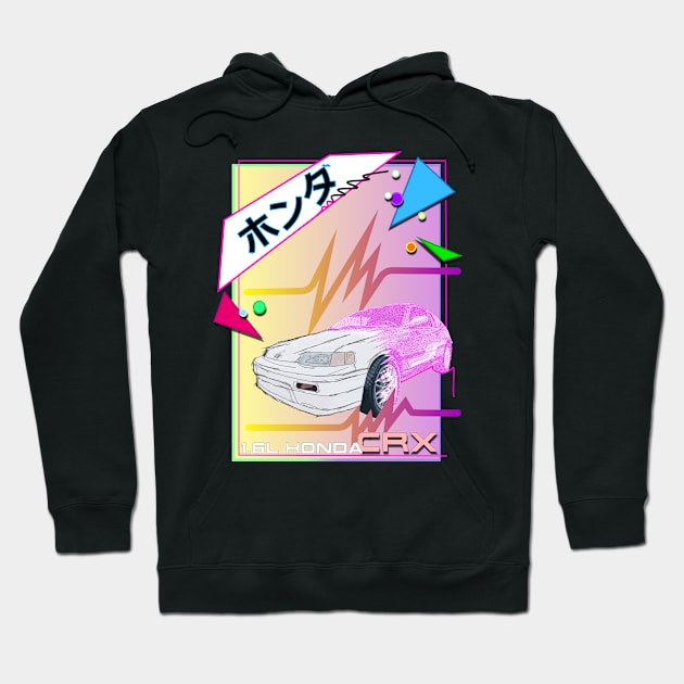 HONDA CRX ANIME Hoodie by Curtis Crafts